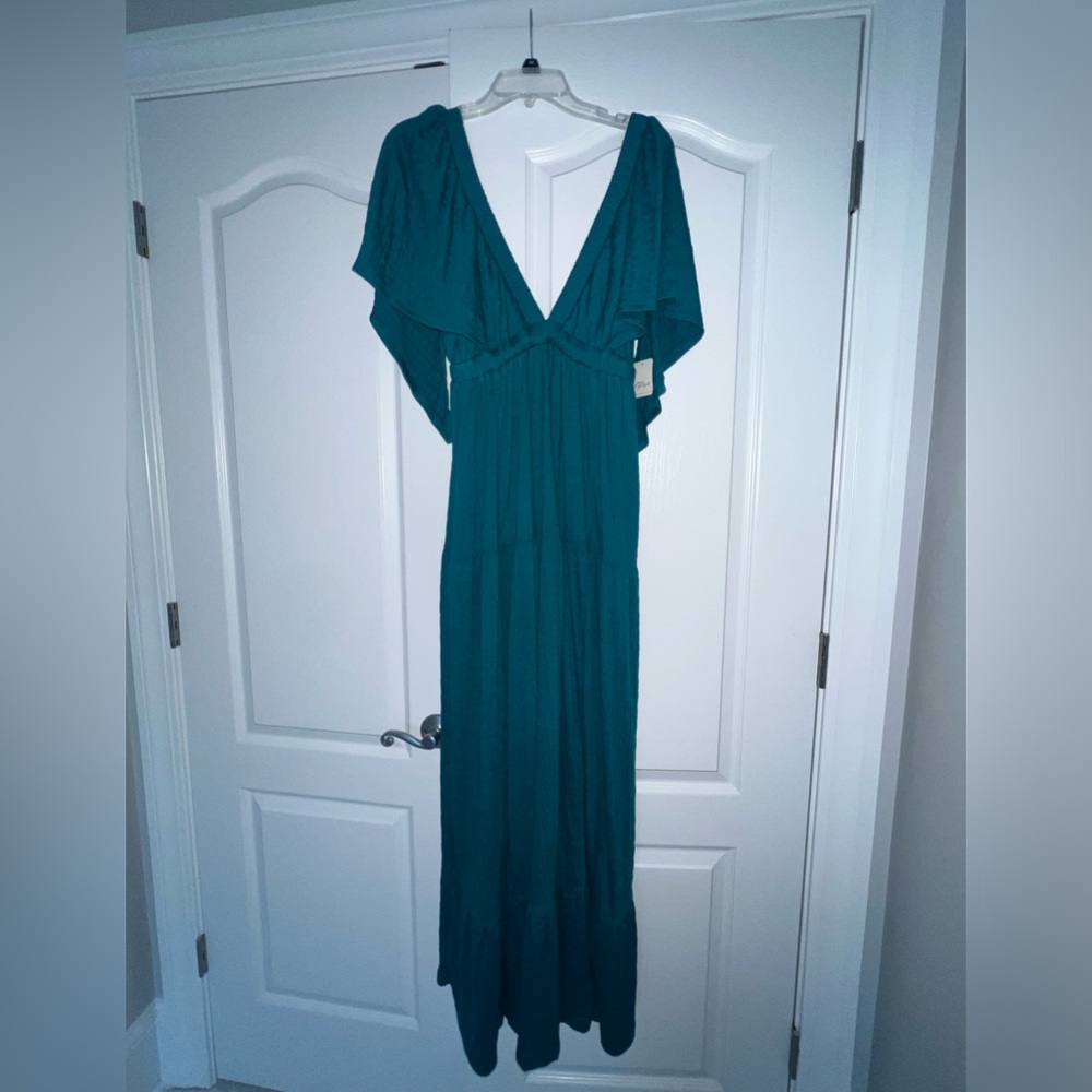 Free People Maxi Dress,NWT, emerald green